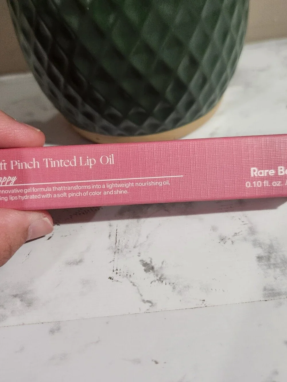 Rare Beauty Soft Pinch Tinted Lip Oil HAPPY Full Size, .10 Fl Oz / 3 ml NIB